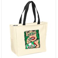Roll It Lick It Smoke It Marijuana Pot Weed Zip Tote Bag
