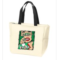 Roll It Lick It Smoke It Marijuana Pot Weed Zip Tote Bag