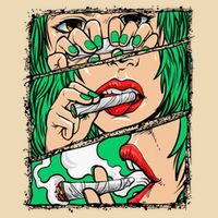 Roll It Lick It Smoke It Marijuana Pot Weed Zip Tote Bag