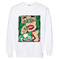 Roll It Lick It Smoke It Marijuana Pot Weed Garment-Dyed Sweatshirt