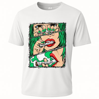 Roll It Lick It Smoke It Marijuana Pot Weed Performance Shirt