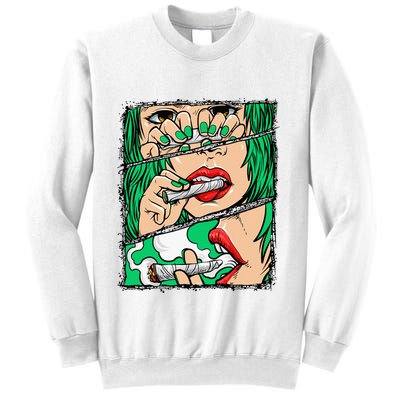 Roll It Lick It Smoke It Marijuana Pot Weed Sweatshirt