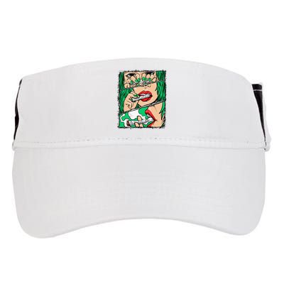 Roll It Lick It Smoke It Marijuana Pot Weed Adult Drive Performance Visor