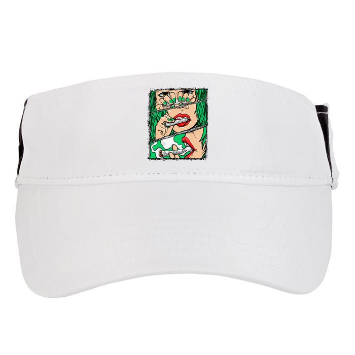 Roll It Lick It Smoke It Marijuana Pot Weed Adult Drive Performance Visor