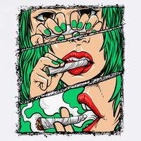 Roll It Lick It Smoke It Marijuana Pot Weed 11oz C Handle Ceramic Mug