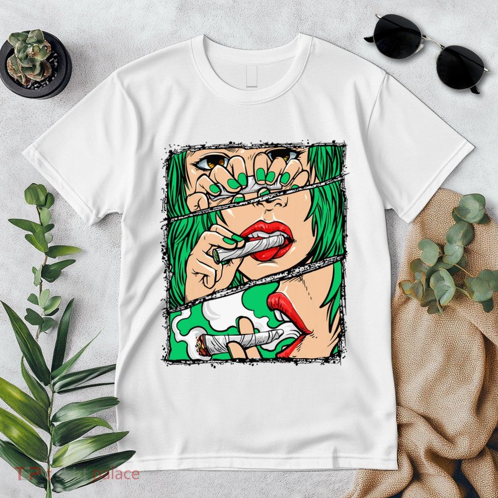 Roll It Lick It Smoke It Marijuana Pot Weed Premium T-Shirt