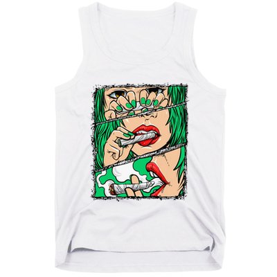 Roll It Lick It Smoke It Marijuana Pot Weed Tank Top