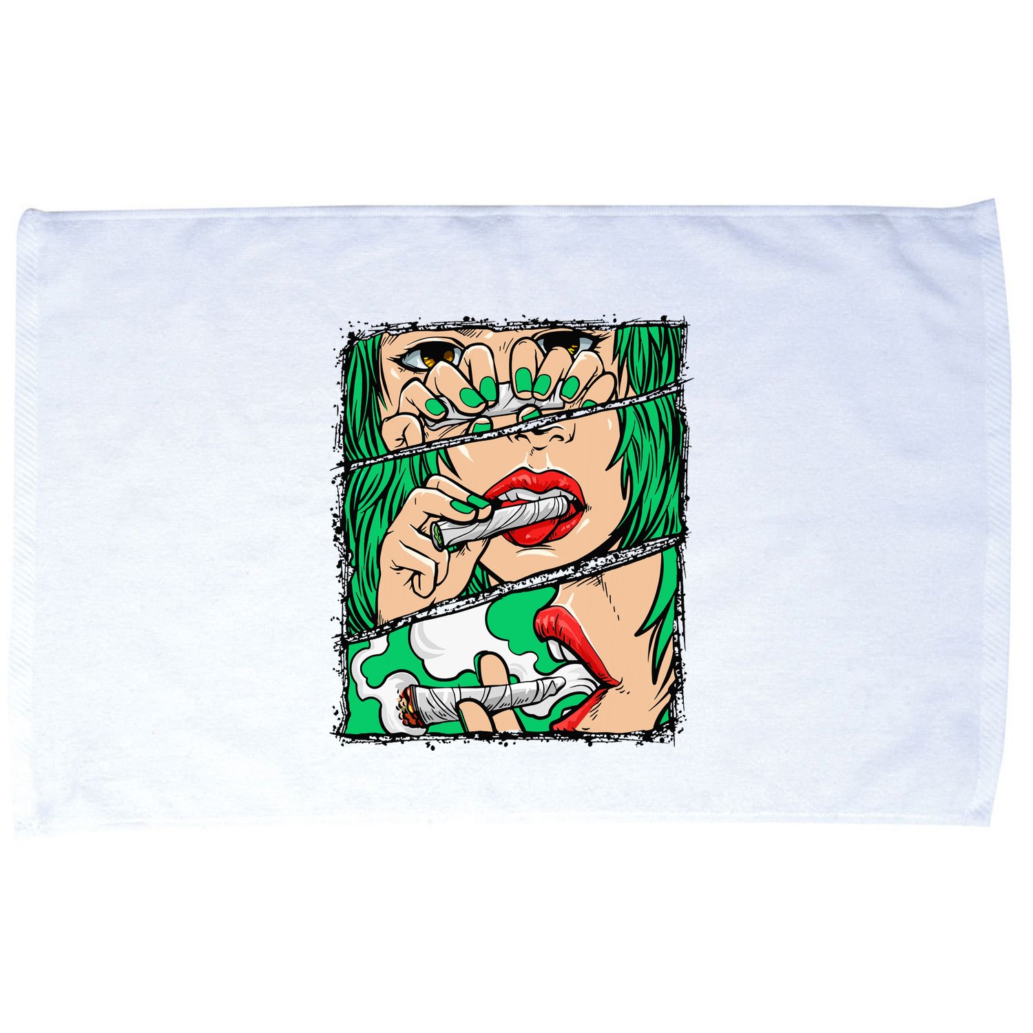 Roll It Lick It Smoke It Marijuana Pot Weed Microfiber Hand Towel