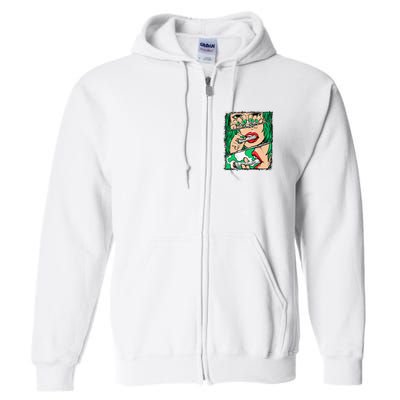 Roll It Lick It Smoke It Marijuana Pot Weed Full Zip Hoodie
