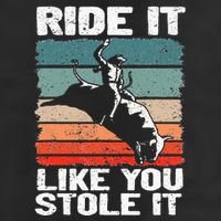 Ride It Like You Stole It Rodeo Bull Riding Cowboy Adult Drive Performance Visor