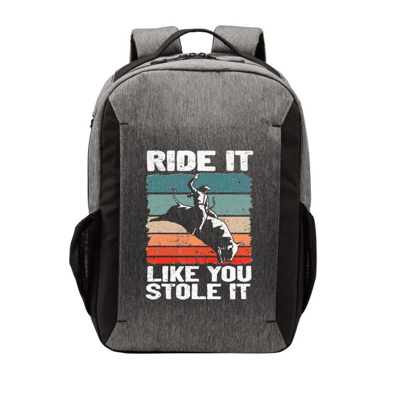 Ride It Like You Stole It Rodeo Bull Riding Cowboy Vector Backpack