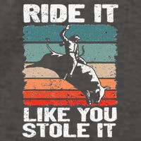 Ride It Like You Stole It Rodeo Bull Riding Cowboy Vector Backpack