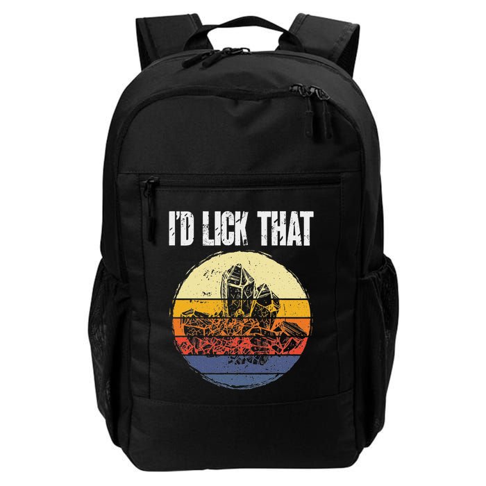 Rockhound ID Lick That Retro Geology Rock Collecting Backpack