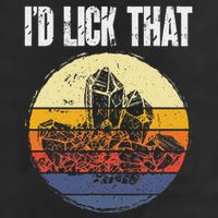 Rockhound ID Lick That Retro Geology Rock Collecting Adult Drive Performance Visor