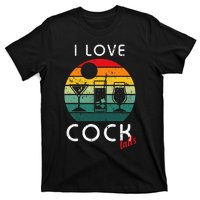 Retro I Love Cocktails Funny Adult Drinking Humor Pun T-Shirt