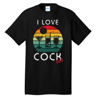 Retro I Love Cocktails Funny Adult Drinking Humor Pun Tall T-Shirt