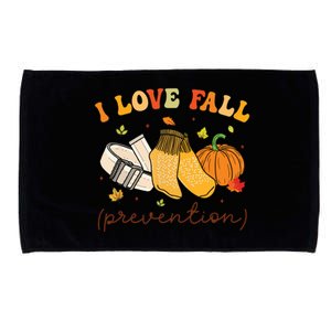 Retro I Love Fall Prevention Fall Physical Therapy Groovy Microfiber Hand Towel