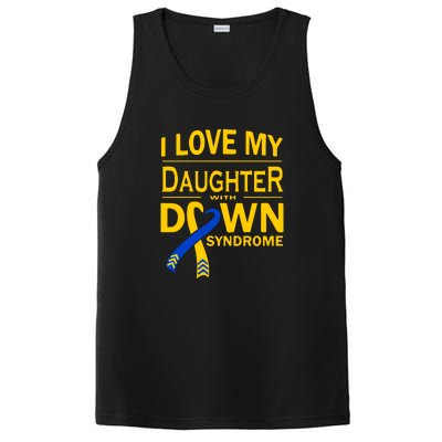 Ribbon I Love My Daughter With Down Syndrome Gift PosiCharge Competitor Tank