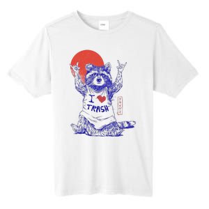 Raccoon I Love Trash Japanese Samurai Garbage Gang Tall Fusion ChromaSoft Performance T-Shirt