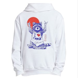 Raccoon I Love Trash Japanese Samurai Garbage Gang Urban Pullover Hoodie