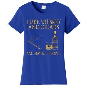 Retro I Like Whiskey And Cigars And Maybe 3 People Women's T-Shirt