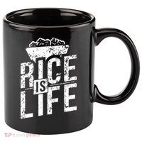 Rice Is Life 11oz C Handle Ceramic Mug