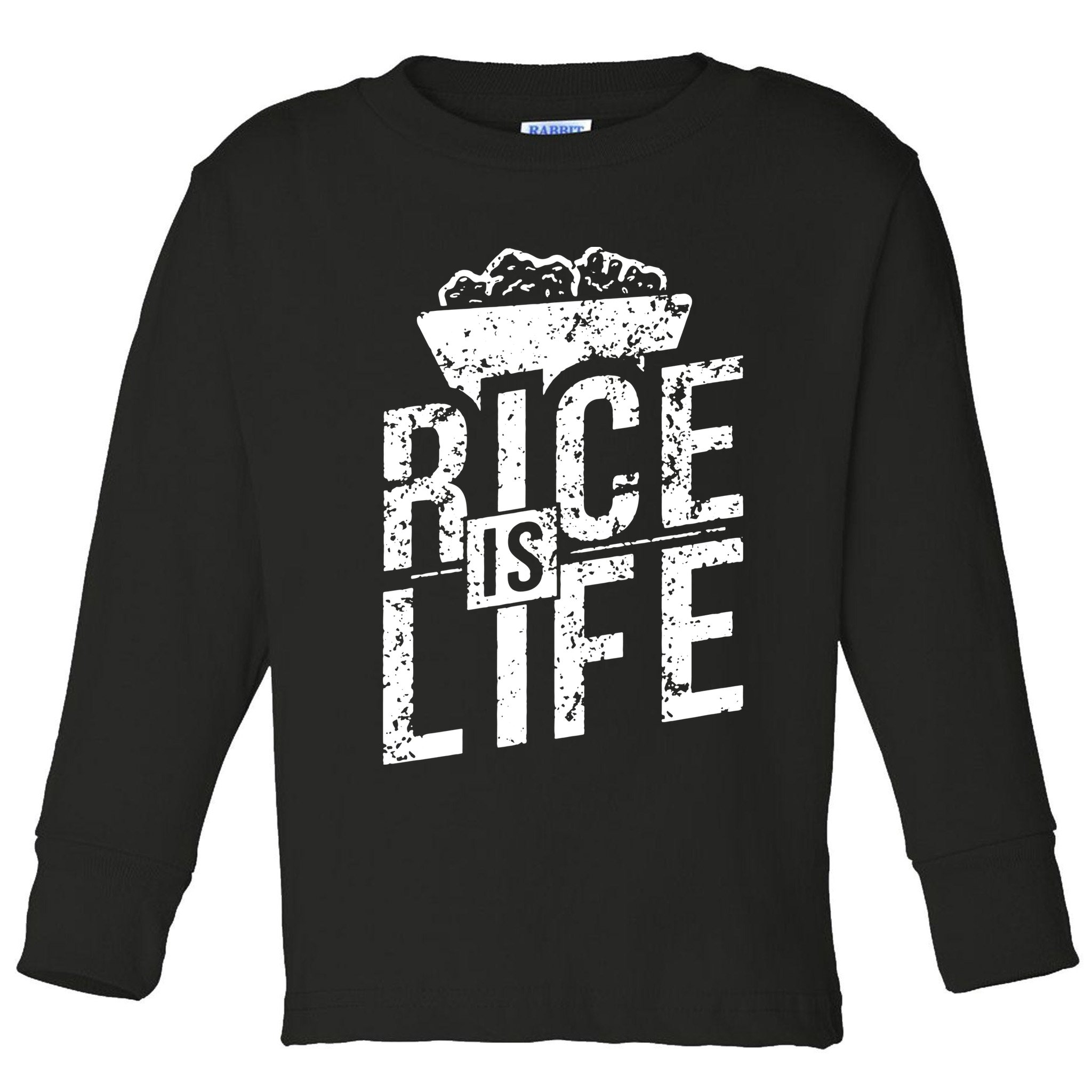 Rice Is Life Toddler Long Sleeve Shirt