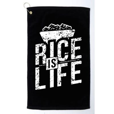 Rice Is Life Golf Towel