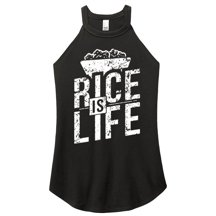 Rice Is Life Women's Perfect Tri Rocker Tank