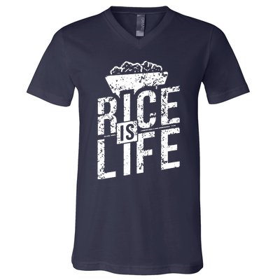 Rice Is Life V-Neck T-Shirt