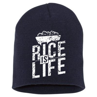 Rice Is Life Short Acrylic Beanie