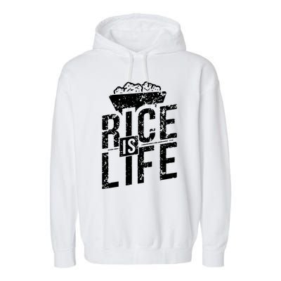 Rice Is Life Garment-Dyed Fleece Hoodie