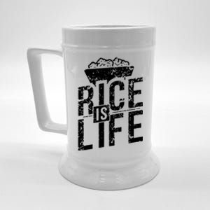 Rice Is Life Beer Stein