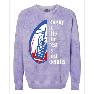 Rugby Is Life Rugby Squad Funny Rugby Sports Colorblast Crewneck Sweatshirt