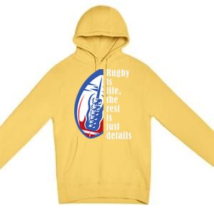 Rugby Is Life Rugby Squad Funny Rugby Sports Premium Pullover Hoodie