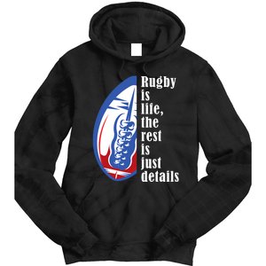 Rugby Is Life Rugby Squad Funny Rugby Sports Tie Dye Hoodie