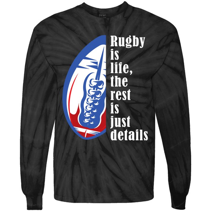 Rugby Is Life Rugby Squad Funny Rugby Sports Tie-Dye Long Sleeve Shirt