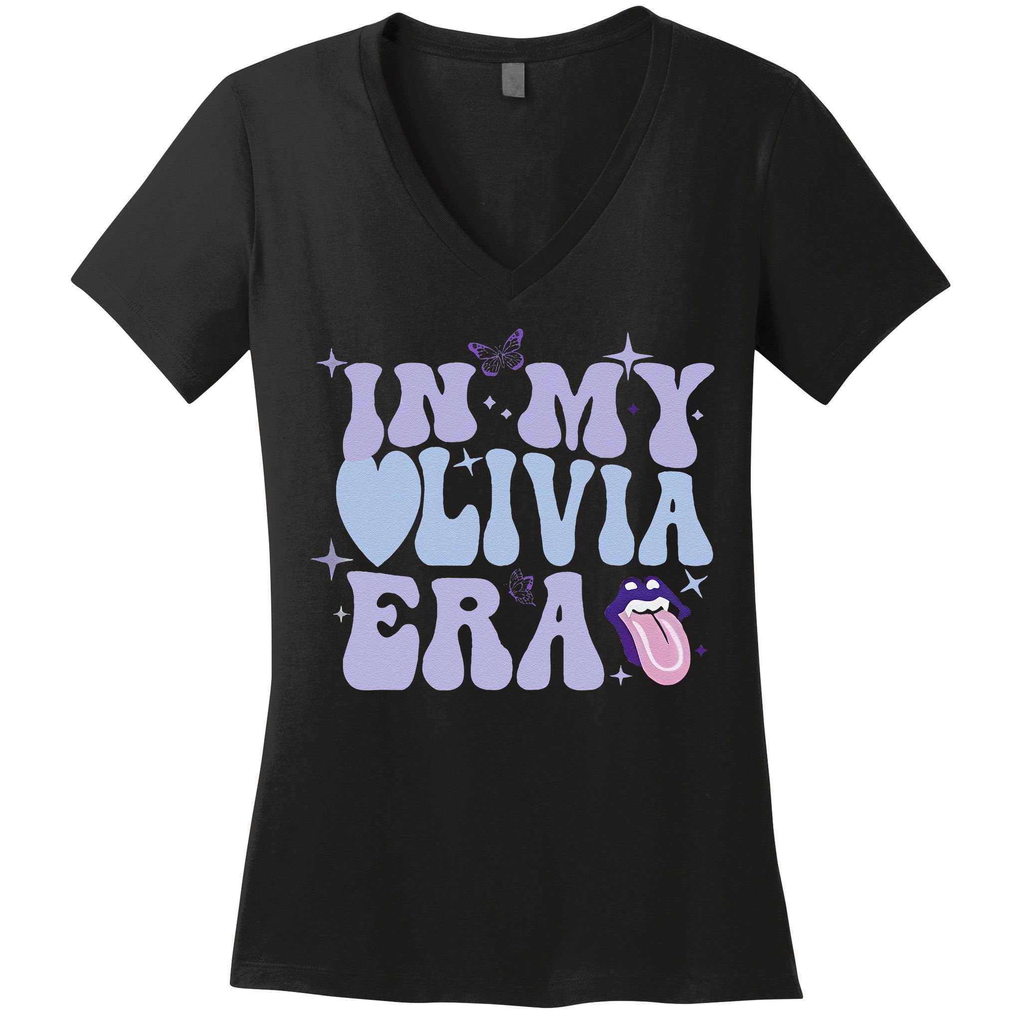 Retro In My Olivia Era Gift Women's V-Neck T-Shirt