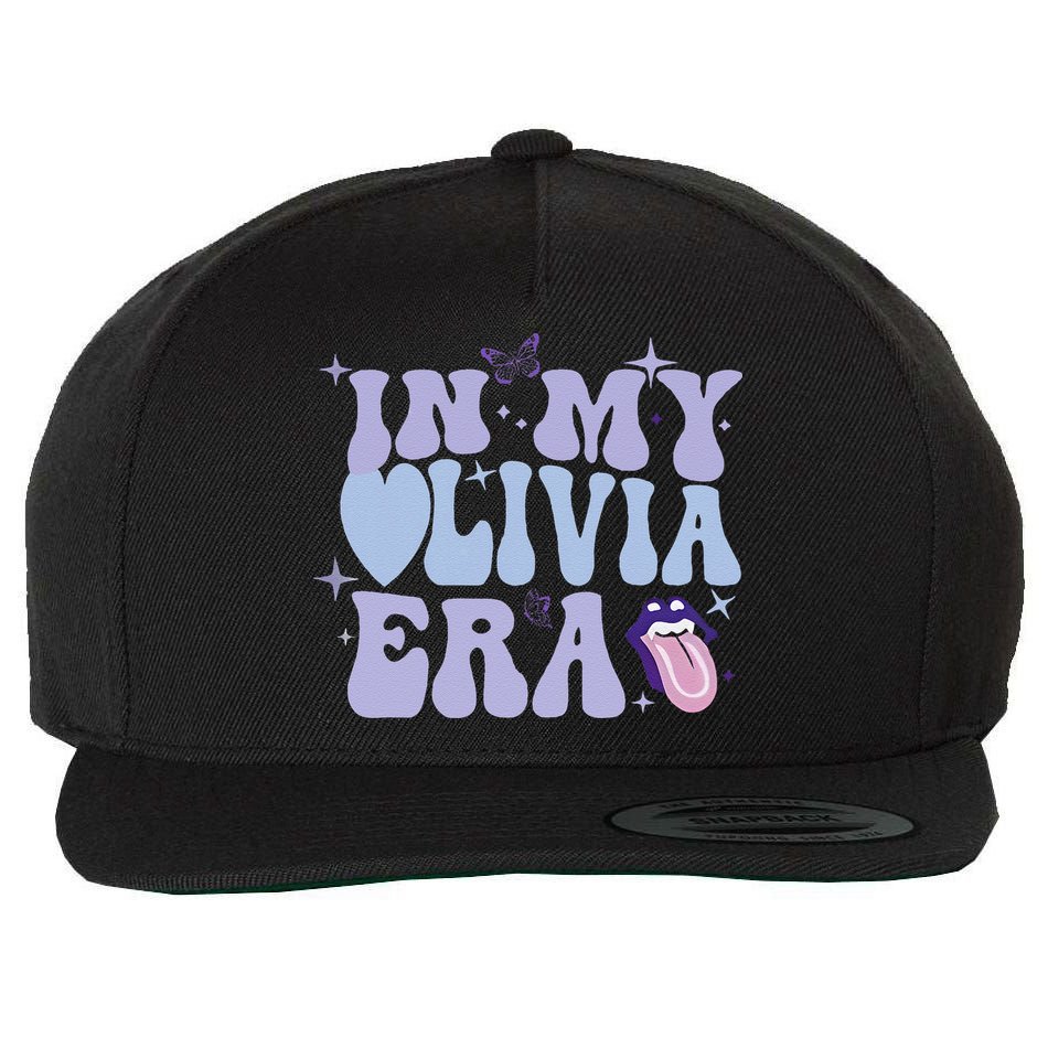 Retro In My Olivia Era Gift Wool Snapback Cap
