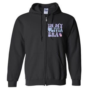 Retro In My Olivia Era Gift Full Zip Hoodie