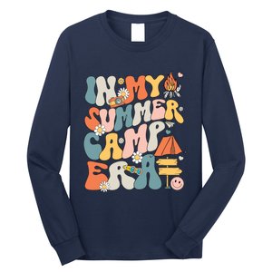 Retro In My Summer Camp Era Camping Crew Last Day Of School Long Sleeve Shirt