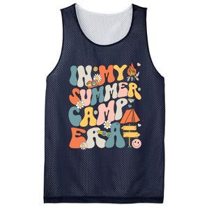 Retro In My Summer Camp Era Camping Crew Last Day Of School Mesh Reversible Basketball Jersey Tank