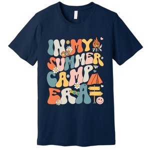 Retro In My Summer Camp Era Camping Crew Last Day Of School Premium T-Shirt