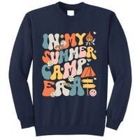 Retro In My Summer Camp Era Camping Crew Last Day Of School Tall Sweatshirt