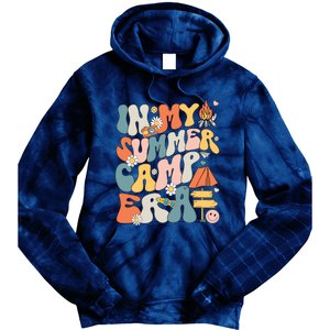 Retro In My Summer Camp Era Camping Crew Last Day Of School Tie Dye Hoodie