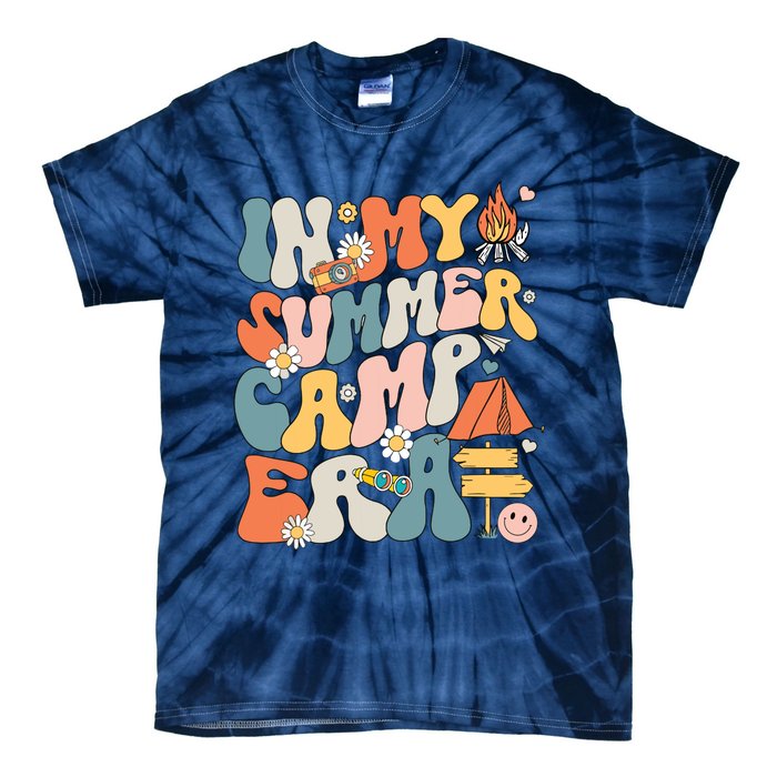 Retro In My Summer Camp Era Camping Crew Last Day Of School Tie-Dye T-Shirt