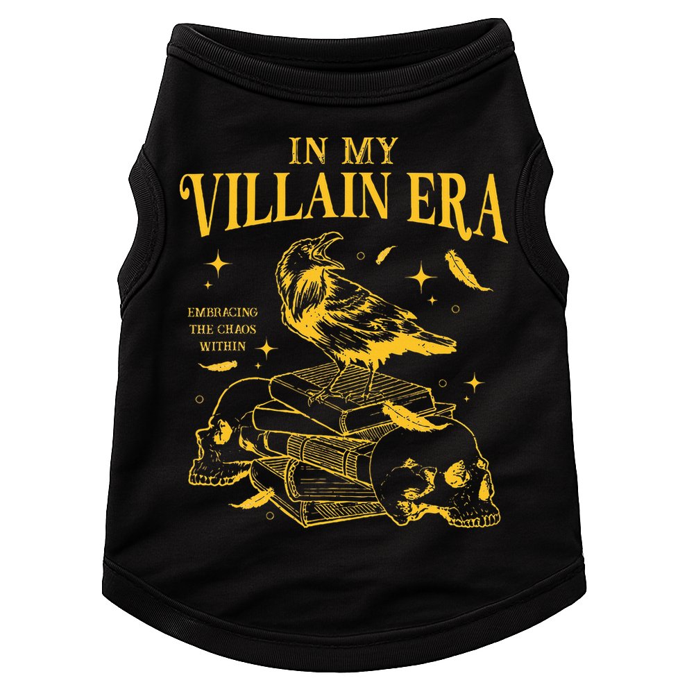Retro In My Villain Era Morally Grey Books Club Doggie Tank