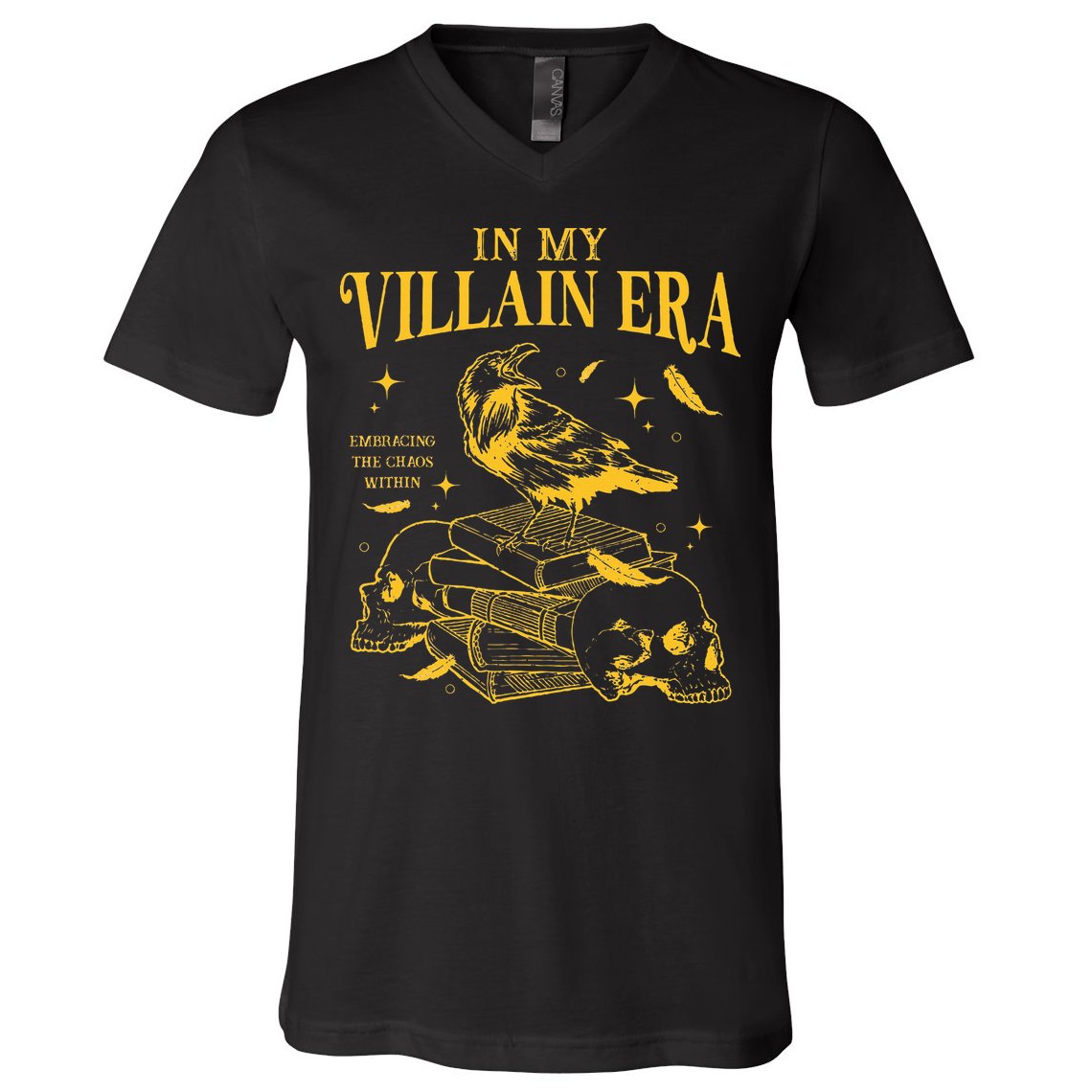 Retro In My Villain Era Morally Grey Books Club V-Neck T-Shirt