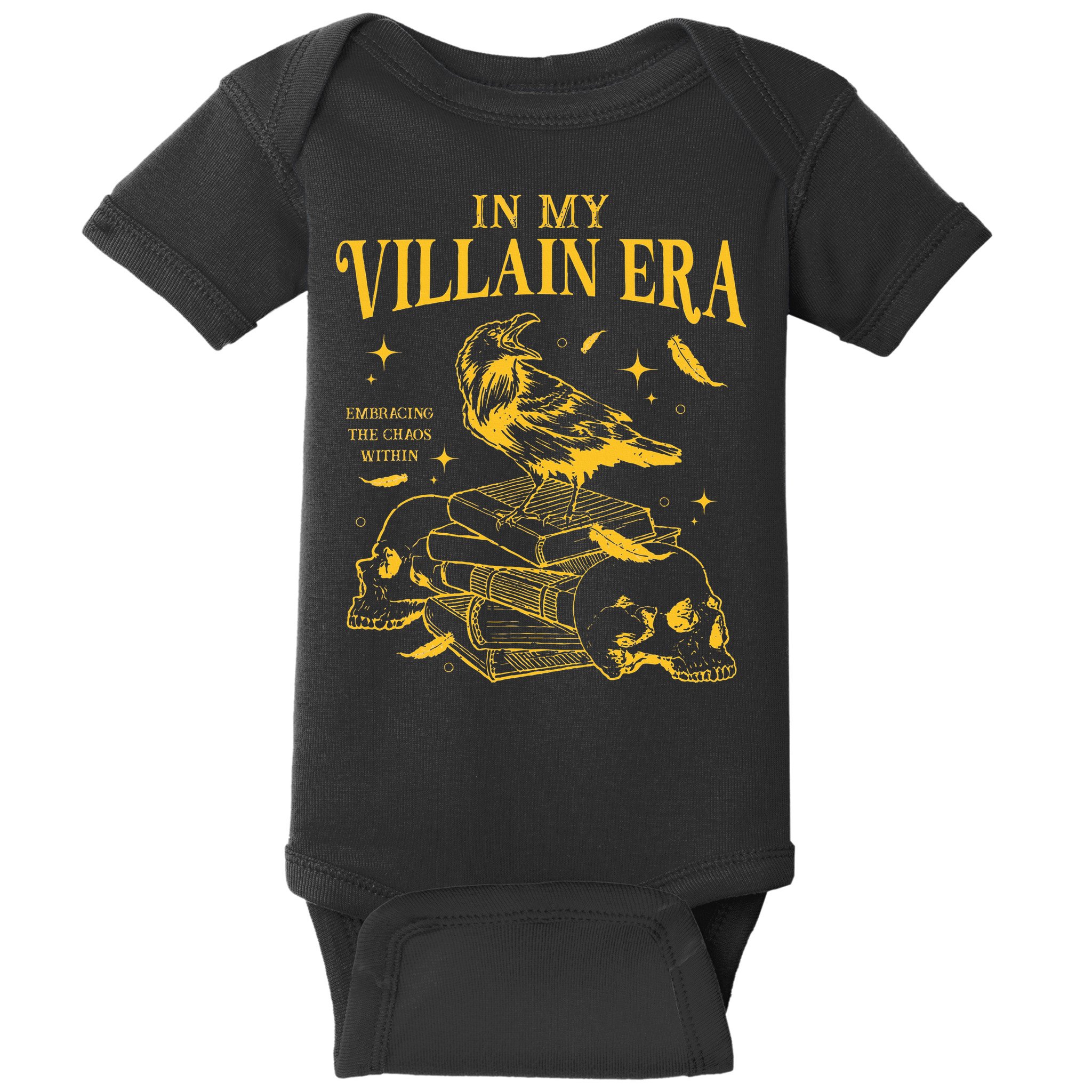 Retro In My Villain Era Morally Grey Books Club Baby Bodysuit