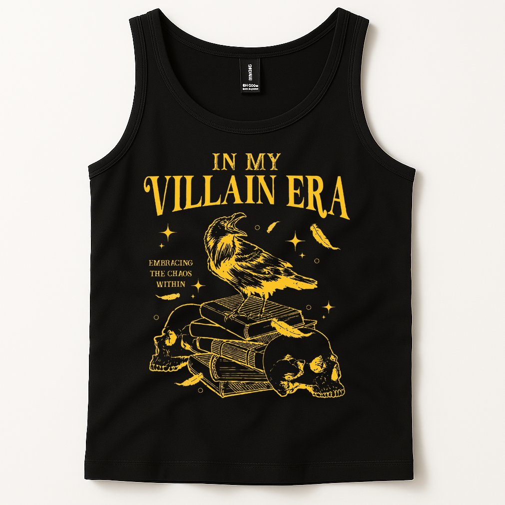 Retro In My Villain Era Morally Grey Books Club Tank Top